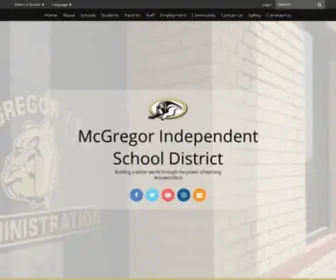 MCgregor-ISD.org(MISD) Screenshot
