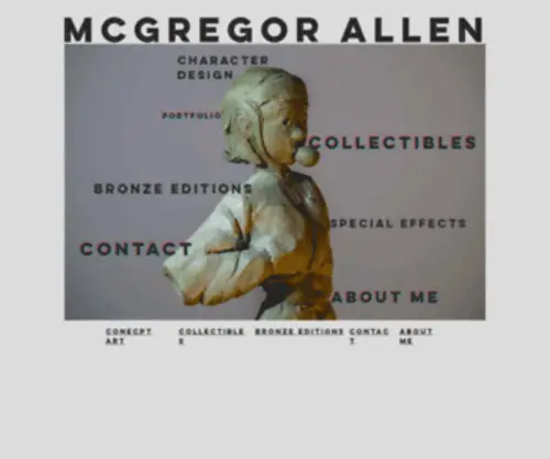 MCgregorallen.com(McGregor Allen Sculpture) Screenshot