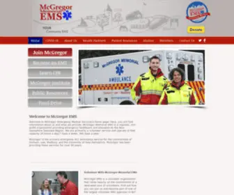 MCgregorems.org(McGregor Memorial EMS) Screenshot