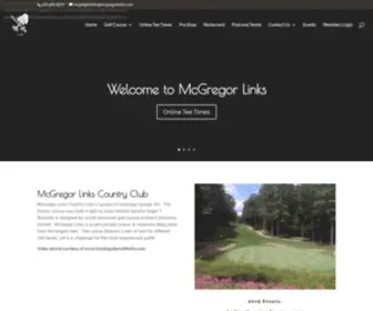 MCgregorlinks.com(Saratoga NY Golf & Country Club) Screenshot