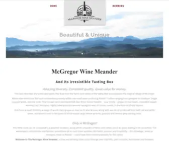 MCgregorwinemeander.co.za(Beautiful and Unique Wine Meander in the Wester Cape) Screenshot