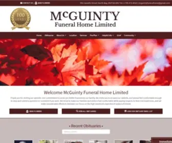 Mcguintyfuneralhome.com(McGuinty Funeral Home Limited) Screenshot