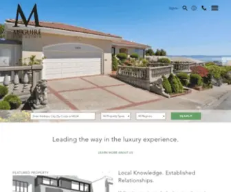 Mcguire.com(San Francisco Real Estate) Screenshot