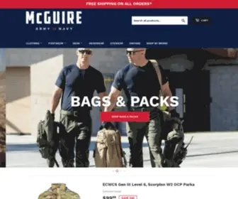 Mcguirearmynavy.com(McGuire Army Navy Military Surplus) Screenshot