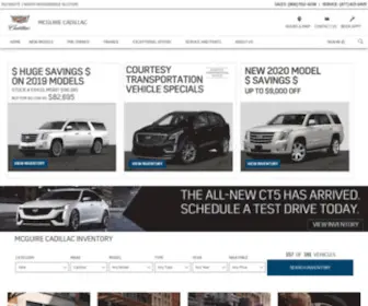 Mcguirecadillac.com(McGuire Cadillac in Woodbridge) Screenshot