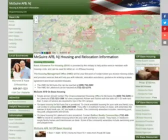 Mcguirehousing.com(McGuire AFB) Screenshot