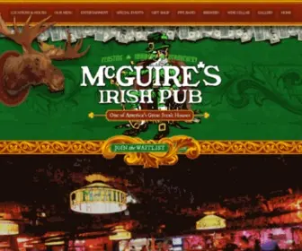 Mcguiresirishpub.com(McGuire's Irish Pub) Screenshot