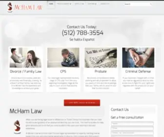 Mchamlaw.com(WordPress) Screenshot