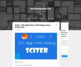 Mchampaneri.in(Web development with laravel and golang) Screenshot