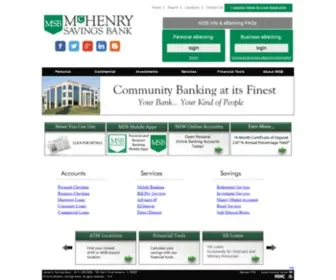 Mchenrysavings.com(Trust is Earned) Screenshot