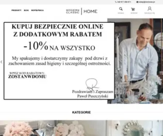 Mchome.pl(Luksusowe meble i dodatki do domu w sklepie Modern Classic Home) Screenshot