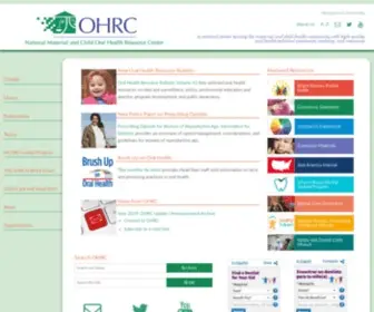 Mchoralhealth.org(National Maternal and Child Oral Health Resource Center) Screenshot