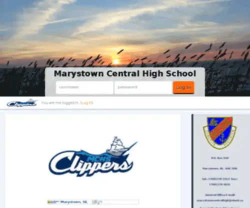MCHS.ca(Marystown Central High School) Screenshot