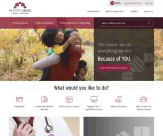 MCHS.com(Mount Carmel Health System) Screenshot