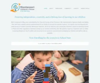 MCHSF.com(Montessori Children's House of the West Coast) Screenshot