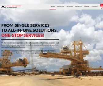 Mci-Austria.com(Open-Pit Mining Technology Equipment) Screenshot