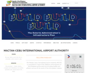 Mciaa.gov.ph(Cebu International Airport Authority) Screenshot