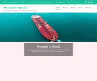 Mcice.co(Sea, Air & Land Cargo handling & Inspection Company, Eritrea) Screenshot