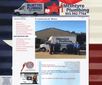 Mcintyreplumbingtyler.com(McIntyre Plumbing) Screenshot