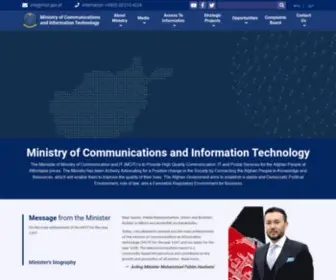 Mcit.gov.af(The Ministry of Communications and Information Technology (MCIT)) Screenshot