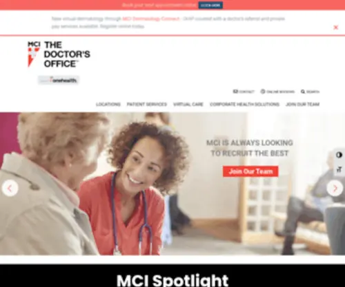 Mcithedoctorsoffice.com(MCI The Doctor's Office) Screenshot