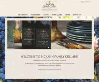 Mckahnfamilycellars.com(Mckahnfamilycellars) Screenshot