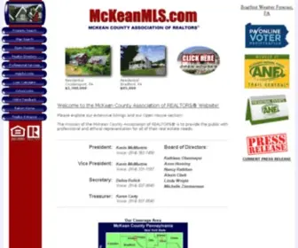 Mckeanmls.com(McKean County Association of REALTORS) Screenshot