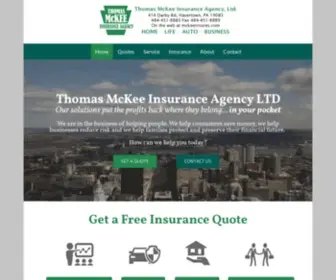 Mckeeinsures.com(Our insurance agency) Screenshot