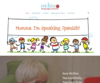 Mckeeschool.com(Dual Immersion English/Spanish Preschool Education) Screenshot