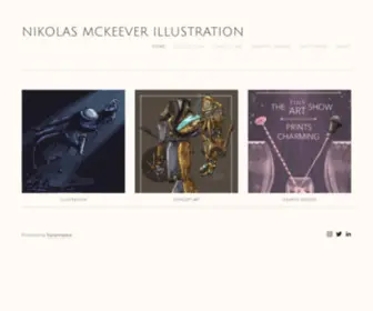 Mckeeverart.com(Nikolas Mckeever Illustration) Screenshot