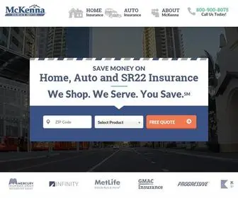 Mckennainsurance.com(Home, Auto & SR22 Insurance) Screenshot