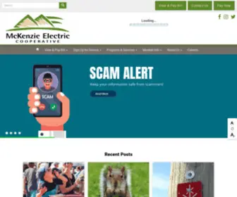 Mckenzieelectric.com(McKenzie Electric Cooperative) Screenshot