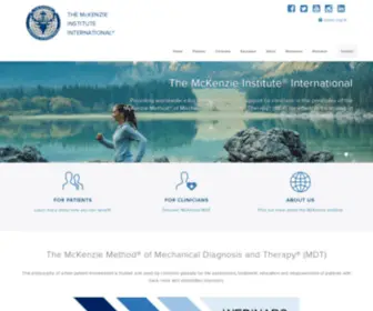 Mckenzieinstitute.org(The McKenzie Institute International®) Screenshot