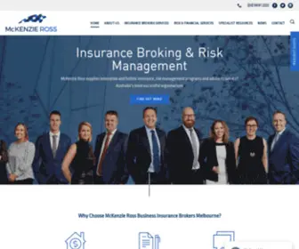Mckenzieross.com.au(Business Insurance Brokers Melbourne) Screenshot
