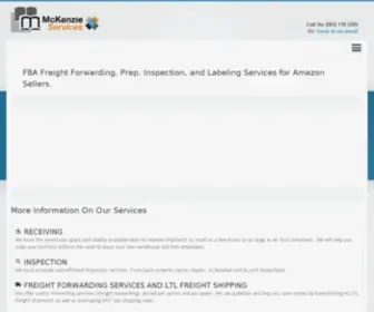 Mckenzieservices.com(FBA Prep and FBA Inspection for Amazon Sellers) Screenshot