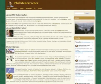 Mckerracher.net(Phil McKerracher) Screenshot