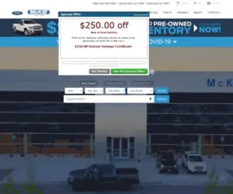 Mckieford.com(McKie Ford Lincoln) Screenshot