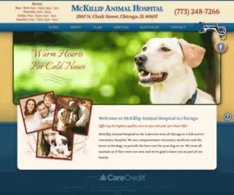 MckillipVet.com(Veterinary Hospital in Chicago IL providing Veterinary Services to Pets in Downtown Chicago) Screenshot