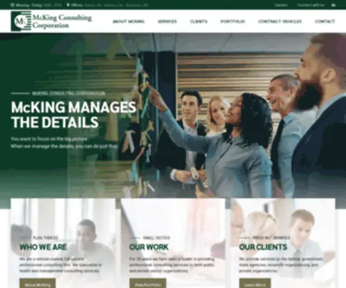 Mcking.com(McKing Consulting Corporation) Screenshot
