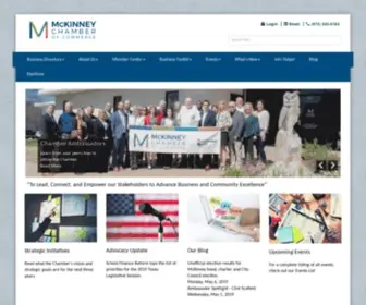 Mckinneychamber.com(McKinney Chamber of Commerce) Screenshot