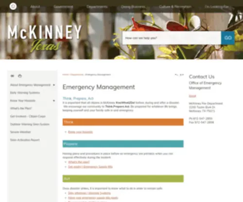 Mckinneyoem.org(McKinney, TX) Screenshot