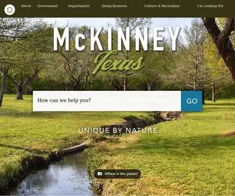 Mckinneytexas.org(McKinney, TX) Screenshot
