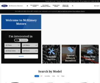 Mckinseymotors.com(Sales Ford Inc) Screenshot