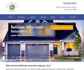 Mckinzieins.com(McKinzie Insurance Agency) Screenshot