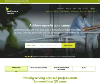 Mckissock.com(McKissock offers Continuing Education (CE)) Screenshot