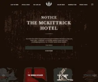 Mckittrickhotel.com(The McKittrick Hotel) Screenshot