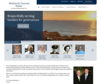 MCkneelys.com(McKneely Funeral Home of Amite & Kentwood) Screenshot