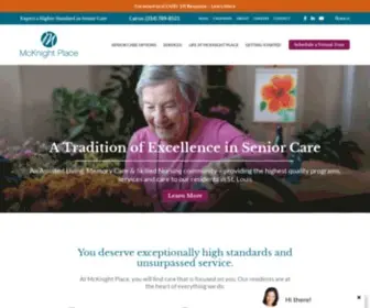 MCknightplace.com(Louis Senior Living) Screenshot