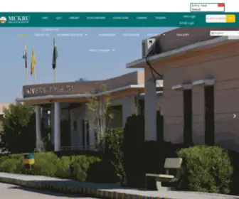 MCkru.edu.pk(MCKR University) Screenshot