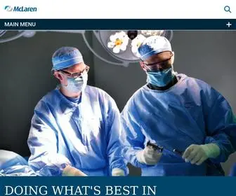 Mclaren.org(McLaren Health Care) Screenshot